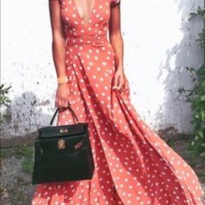 Tularosa polka dot maxi dress